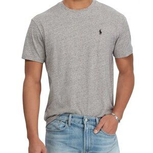 🔵🐎 Polo Ralph Lauren Custom Slim Fit Crewneck T-Shirt - GREY -New🔵🐎